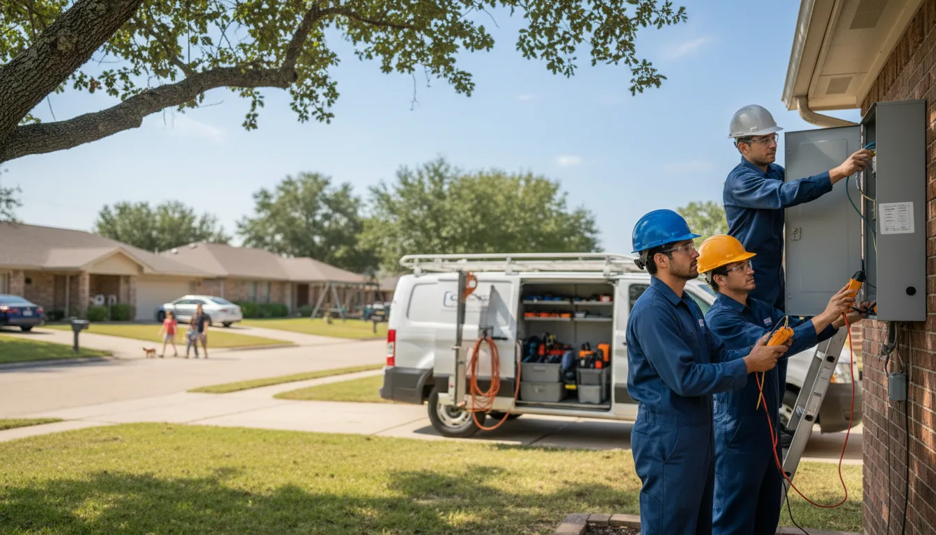 Certified electrician providing emergency electrical services in Templeton, IA